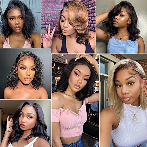 14 Inch Body Wave Lace Front Human Hair Wig A5430