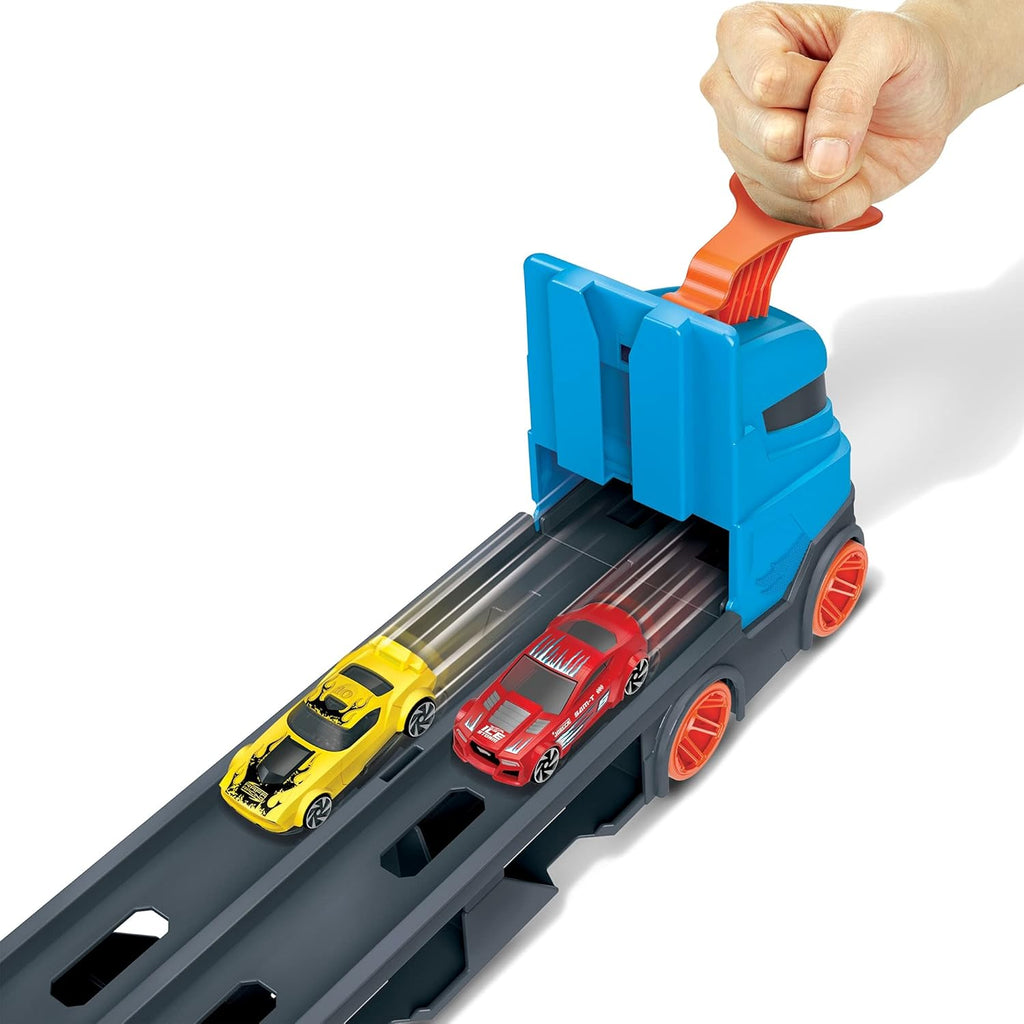 Storage Carrier with 3 1:64 Scale Cars & 6-Foot Drag Race Track U742767