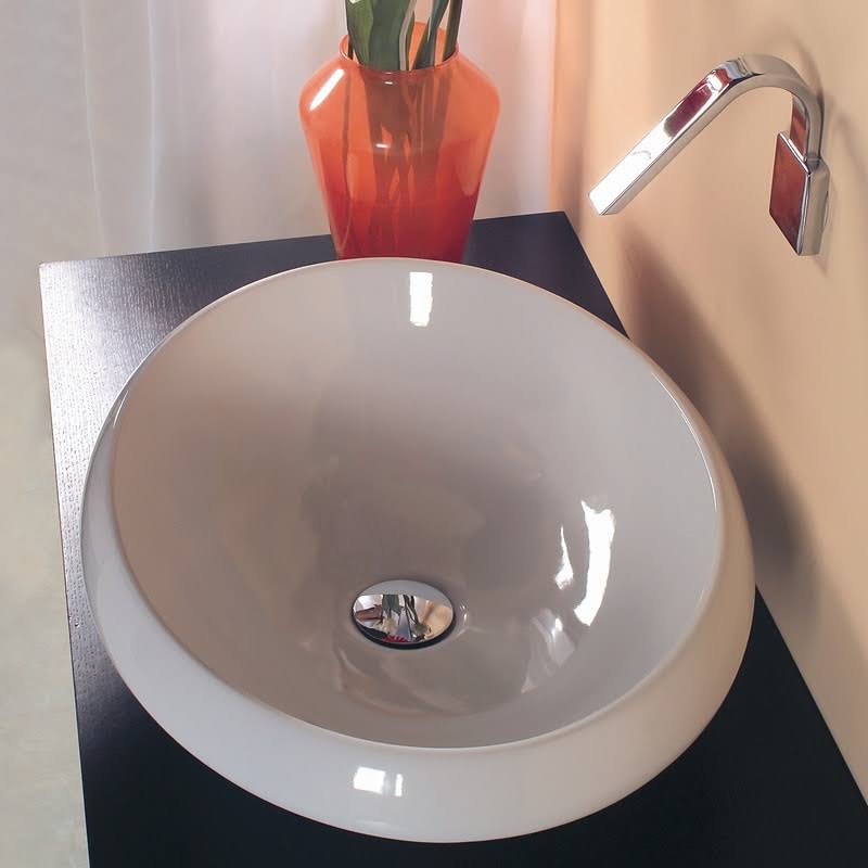 Ceramic Oval Vessel Bathroom Sink I34764