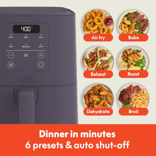 4Qt Slim Air Fryer with Ceramic Nonstick Coating Q999558