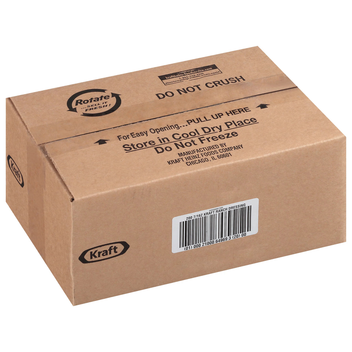 0.44 oz. Ranch Salad Dressing Packets, 200 per case V72401