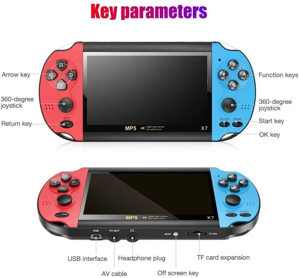 5.1 Inch Classic Retro Handheld Game Console R9855