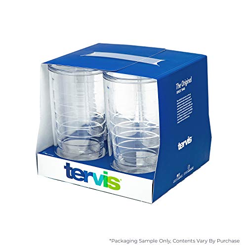 Green Blue Stripe Double Walled Insulated Tumbler 16oz S811305