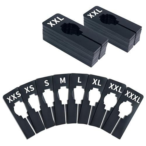 White Rectangular Closet Rack Dividers with Marker N507
