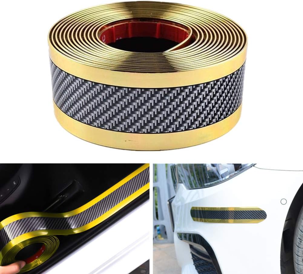 Carbon Fibre Car Door Sill Guards Protector 3x250cm Pack of 2 E159