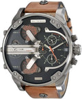 Gunmetal Brown Leather Watch M674