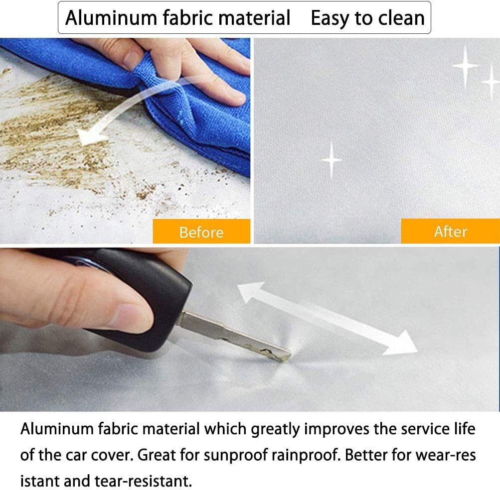 Half Car Cover Cotton All Weather Waterproof Universal D18629