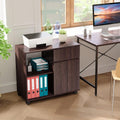 Wood File Cabinet with Storage Shelves Z2004