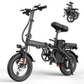 E Bike Electric Bike 500W Motor, Folding Ebike 14" 48V 10Ah Removable Battery D8102