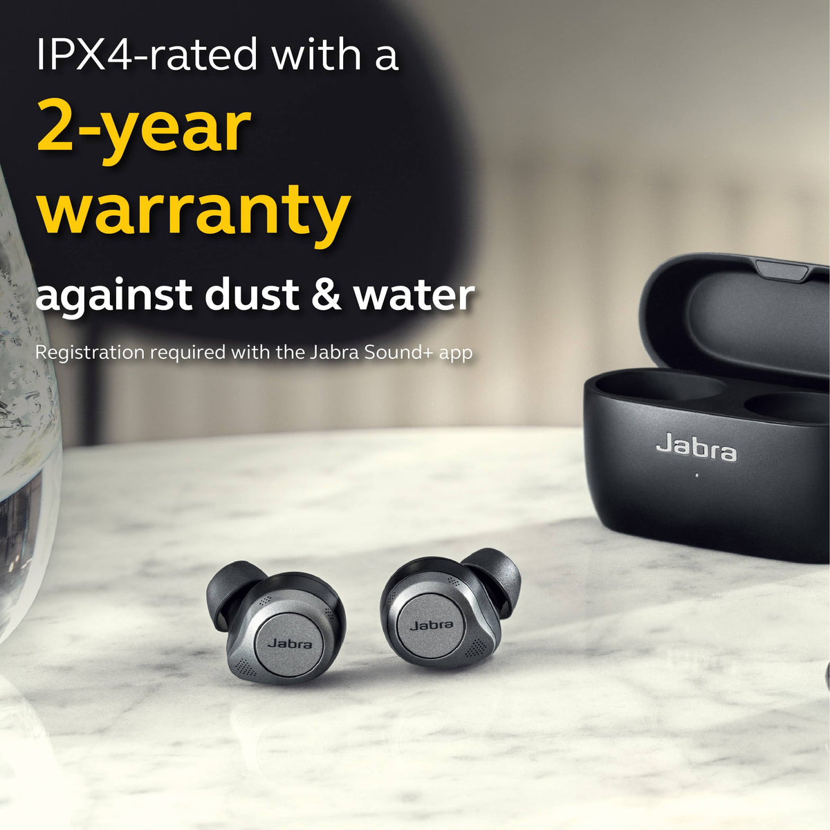 Titanium Black Bluetooth Wireless Noise-Canceling In-Ear Earphones P62277