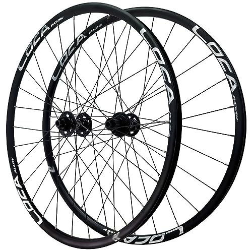 26" Mountain Bike Wheelset Center-Locking Disc Brakes Rims Sealed Bearing Hubs Thru Axle Wheel Set D4261
