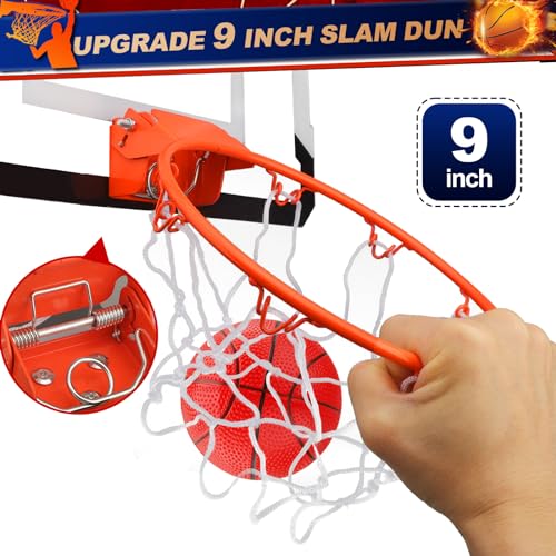 Over Door Basketball Hoop with 9 Inch Rim 4 Mini Basketballs C440596