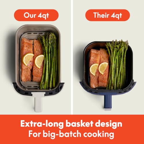 4Qt Slim Air Fryer with Ceramic Nonstick Coating Q999558
