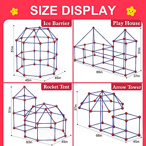 140 Pcs STEM Construction Fort Building Kit X642