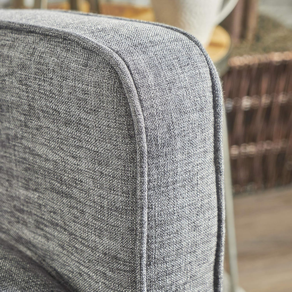Grey Black Fabric Reclining Loveseat B4920