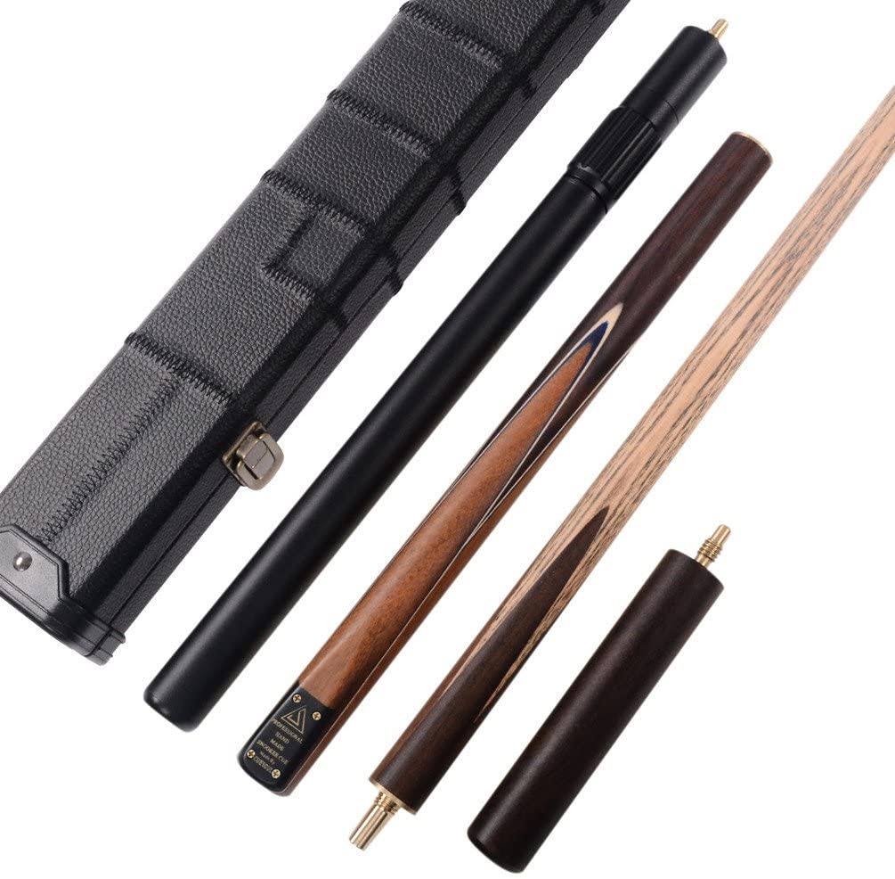 Handmade 57 Rosewood 3/4 Piece Snooker Cue with Black Case and Extension I86368