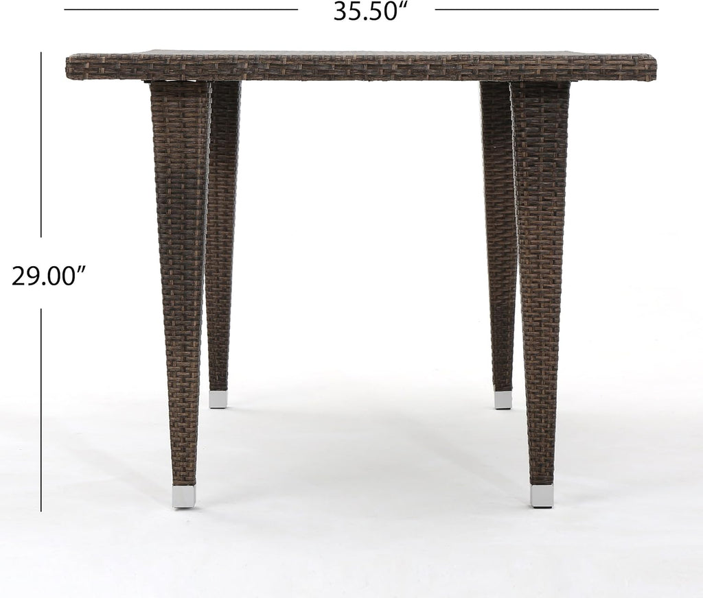 Outdoor Rectangular Wicker Dining Table M3166