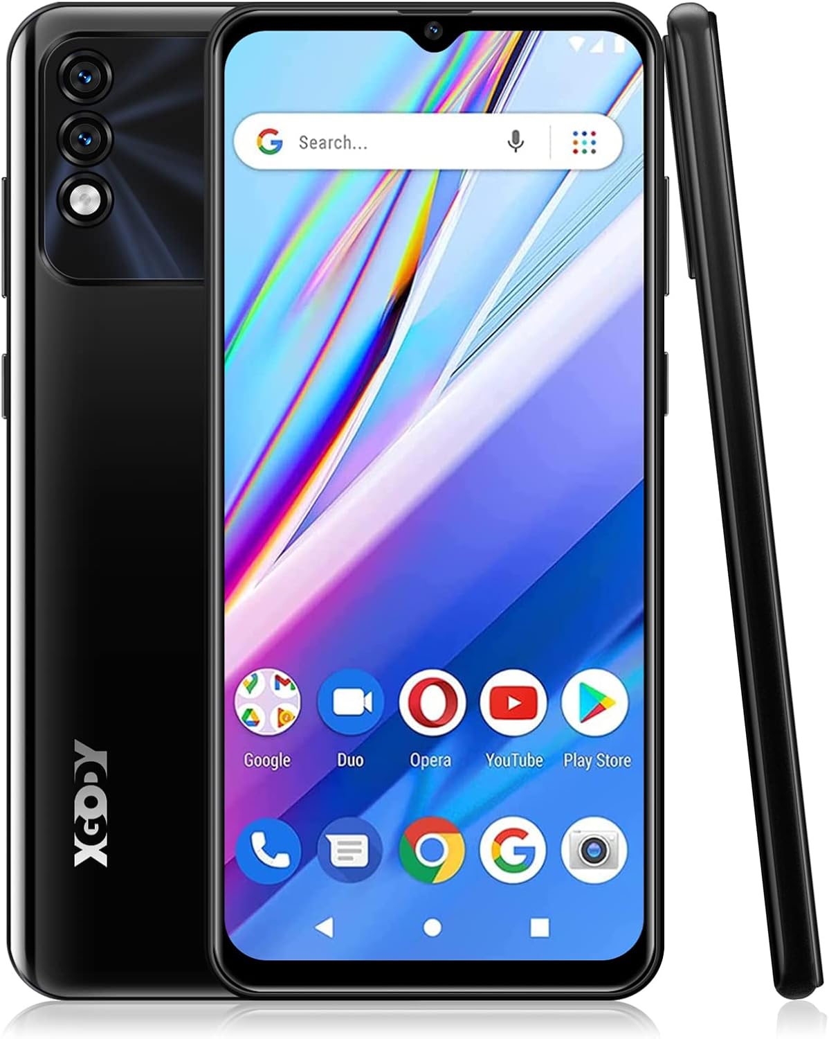 Unlocked Smartphones 6.5 Inch Android 9.1 4G Dual SIM 3000mAh Black Pack of 2 N8875