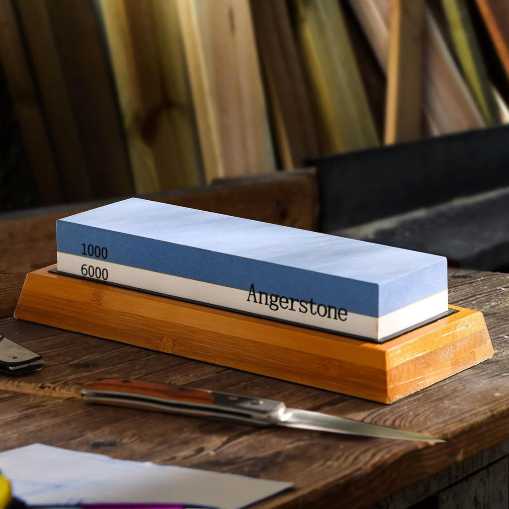 1000/6000 Grit Whetstone with Slip-Resistant Silicone Base D82834