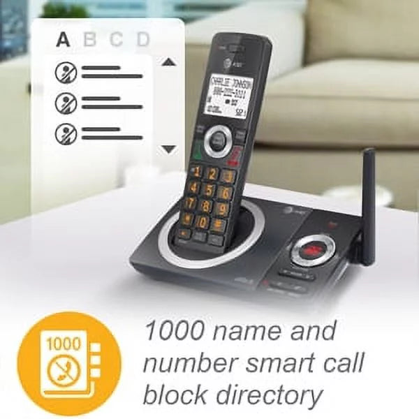 2-Handset Expandable Cordless Phone (Black) Y54257