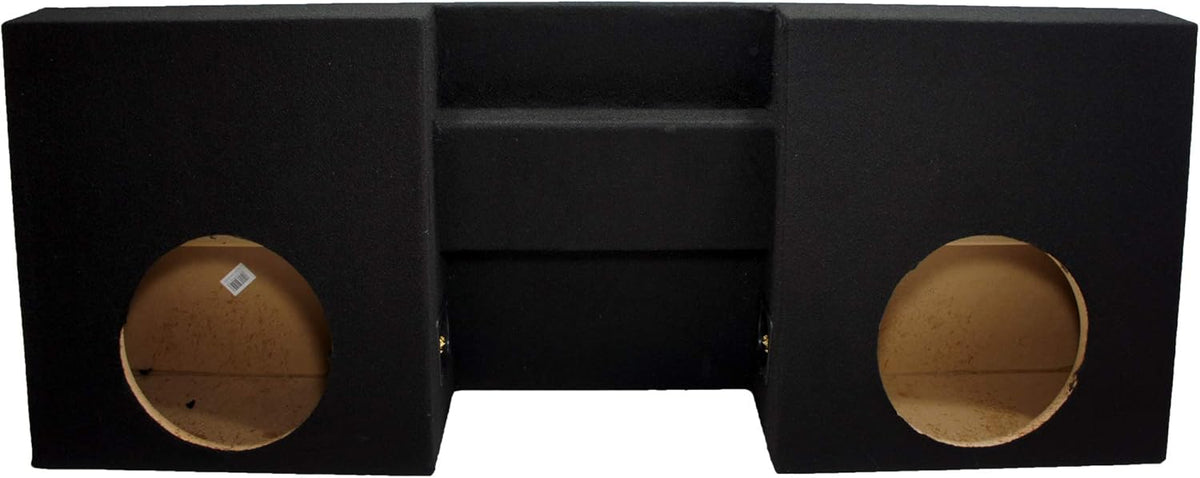 Compatible with 2005-2012 Toyota Tacoma Double Cab Dual 10 Sub Box Enclosure R2144