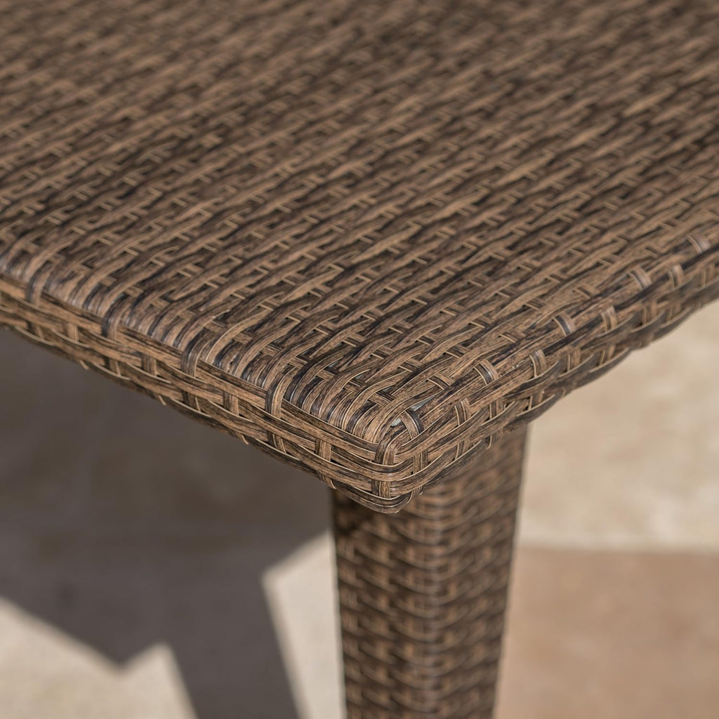 Outdoor Rectangular Wicker Dining Table M3166
