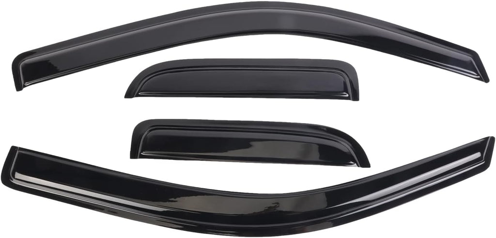Window Vent Visors Deflectors Rain Guards 4 Piece Set R48302
