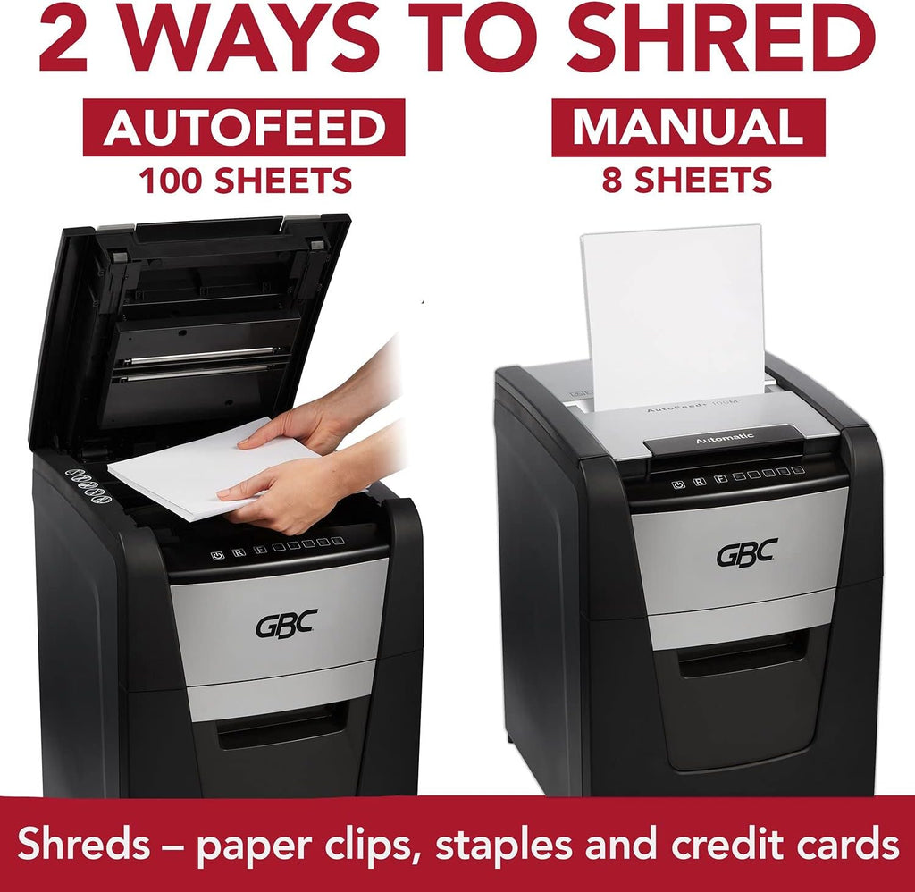 Auto Feed 100 Sheet Super Cross-Cut Paper Shredder N407