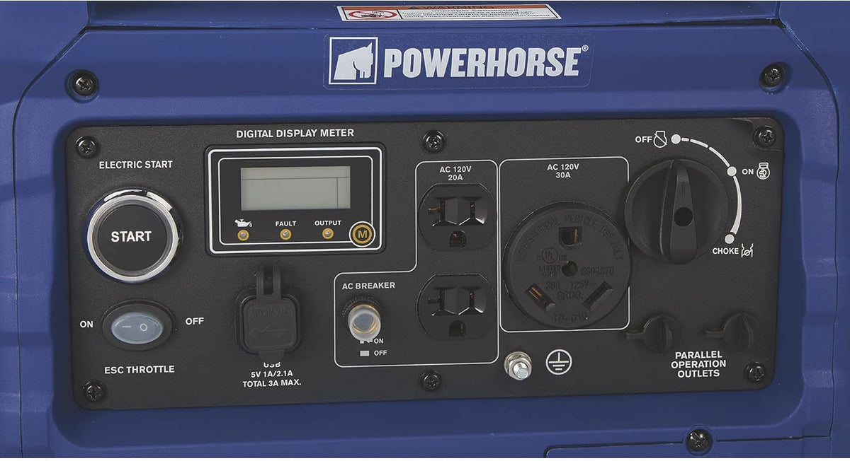 4500 Surge Watts 3500 Rated Watts Electric Start Inverter Generator Pack of 2 U741
