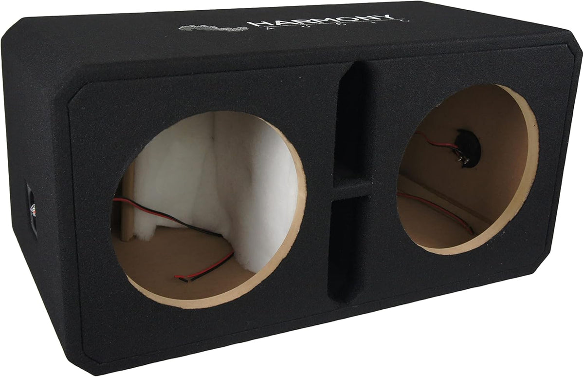 Dual 12" Empty Vented Port Subwoofer Enclosure J983