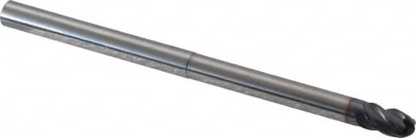 1/4x22 Diam 4 Flute Solid Carbide Ball End Mill Z999