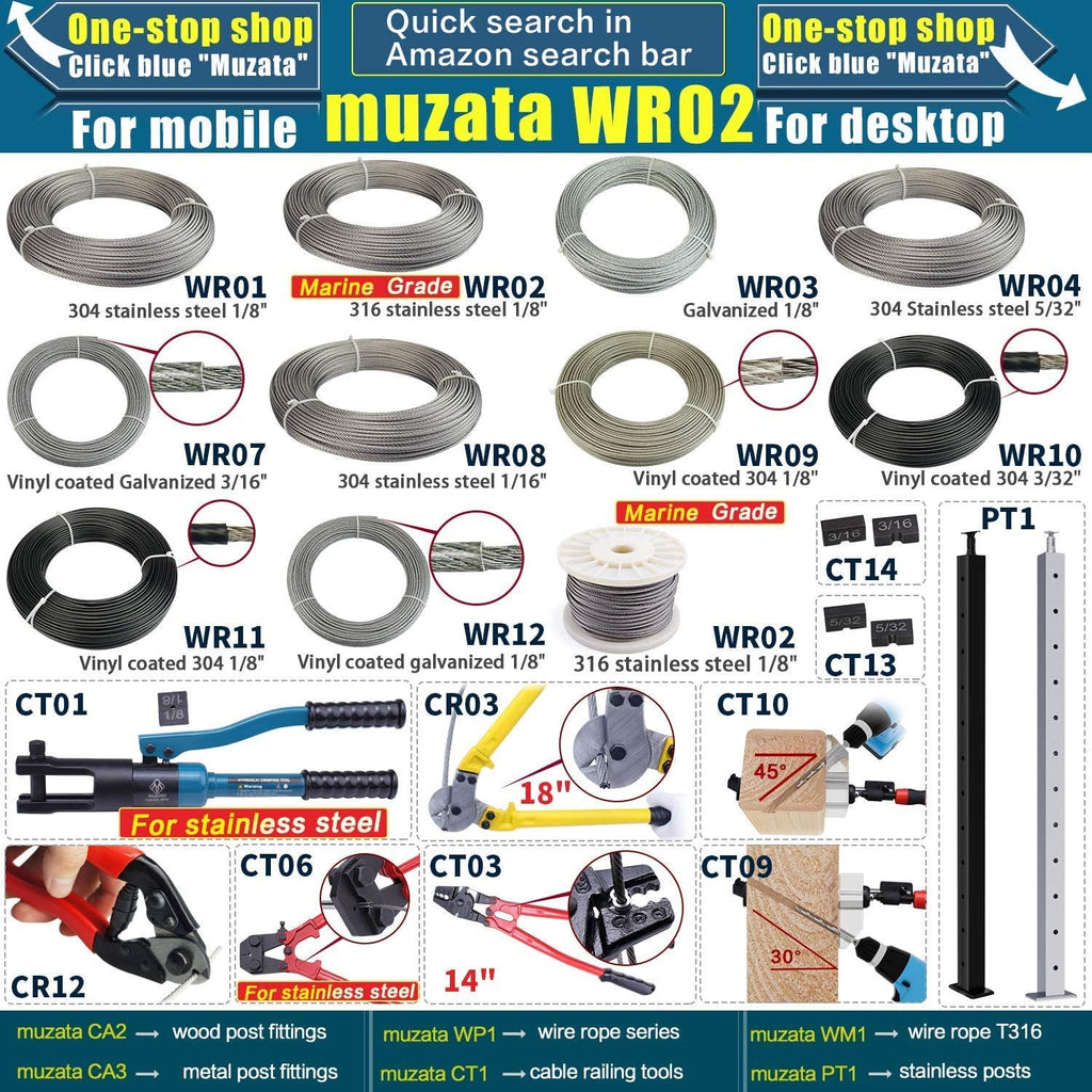 Black Vinyl Coated Stainless Steel Wire Rope M254