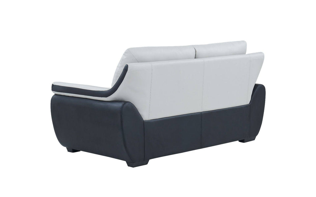 Light Gray/Black Loveseat Z185