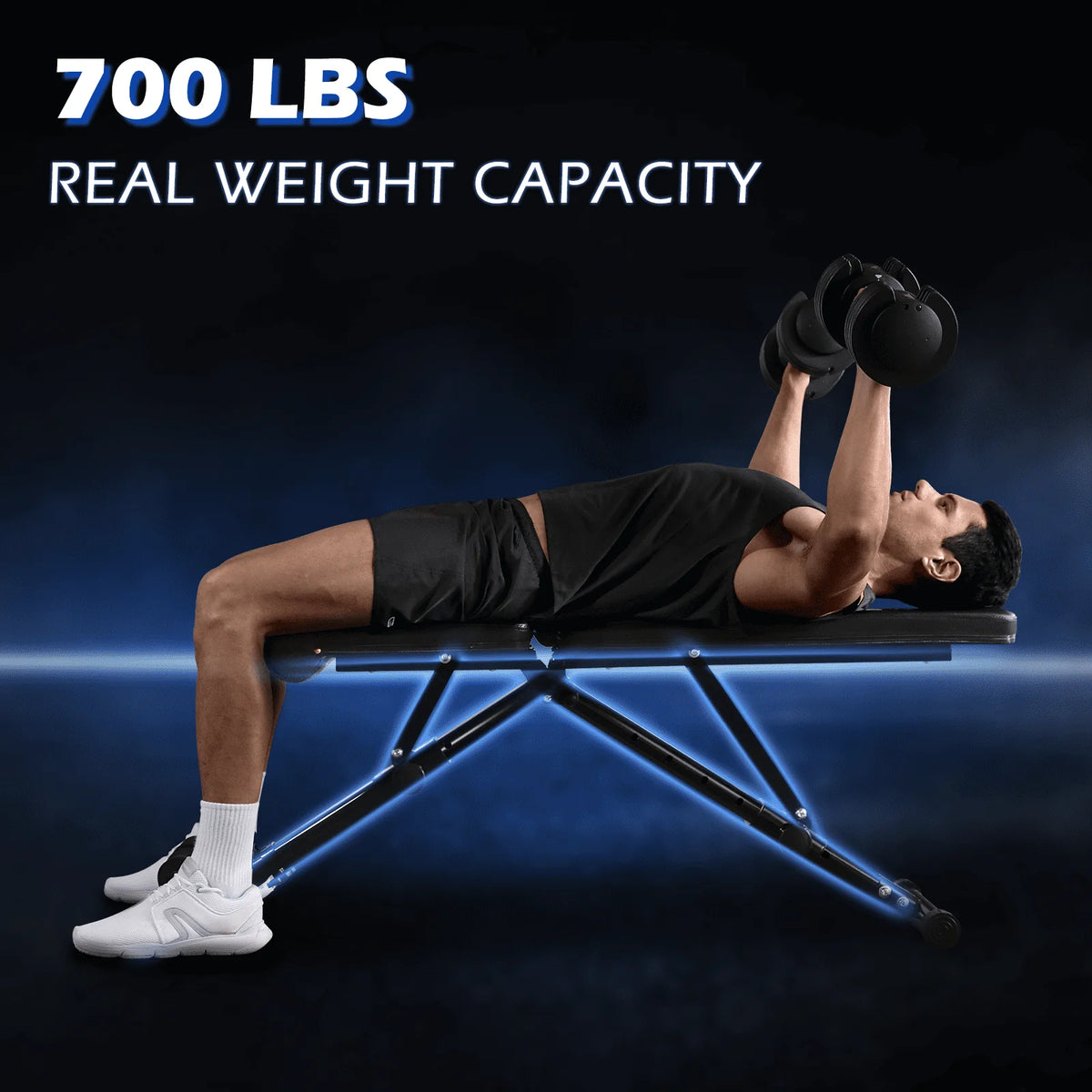 Adjustable Weight Bench with 800 Lbs. Weight Capacity D335