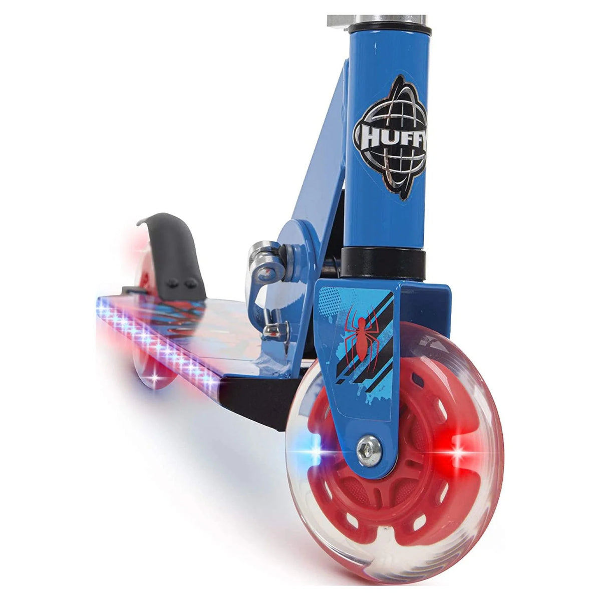 Spider-Man Steel 2 Wheel Scooter with LED Lights Z1842