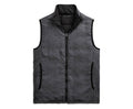 Charcoal Heather True Black Puffer Vest Y969