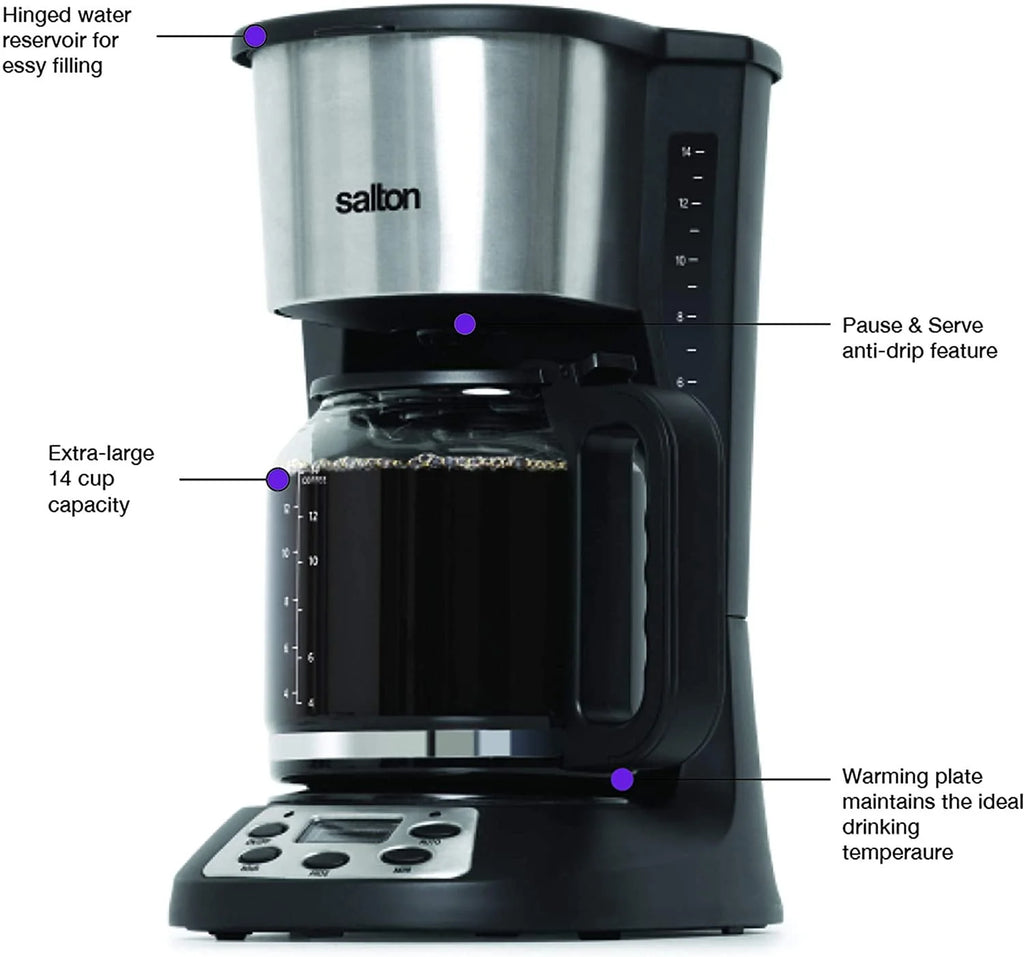 14 Cup Black Coffee Maker V564