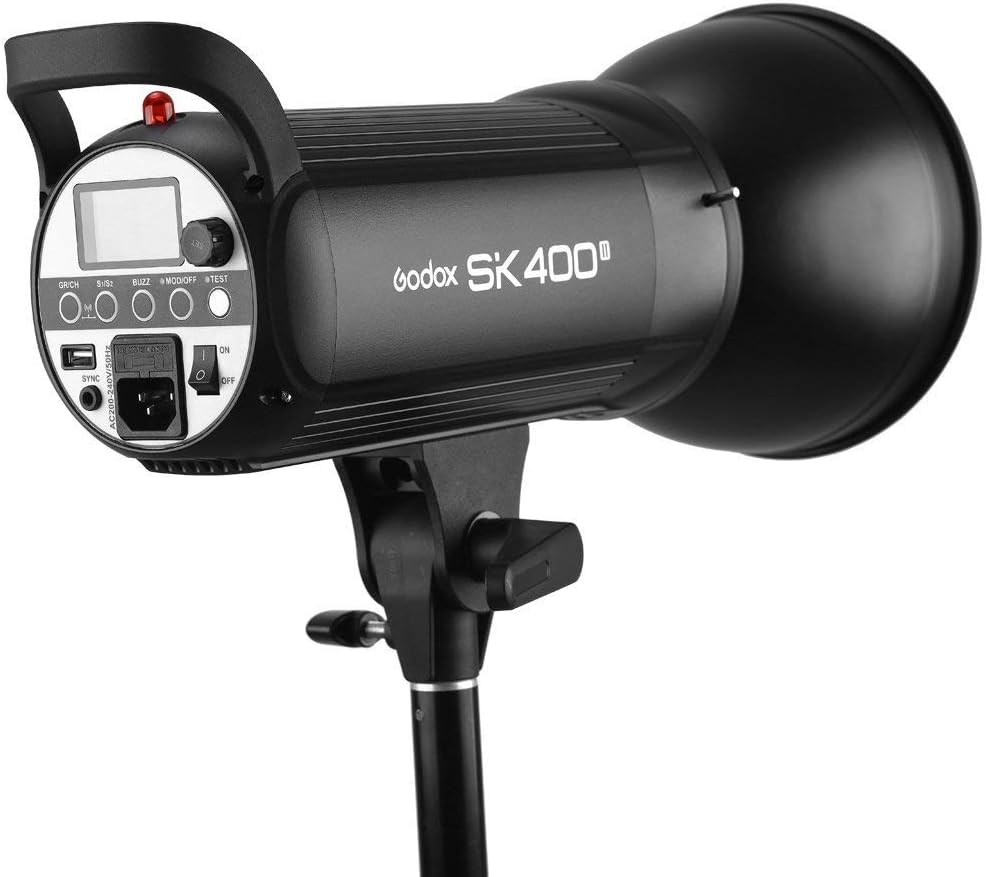 2 Pack 800Ws Photo Speedlite Studio Flash Strobe Monolight Bowens Mount Kit with Softbox, Light Stand, Barn Door Kit, Reflector C53822