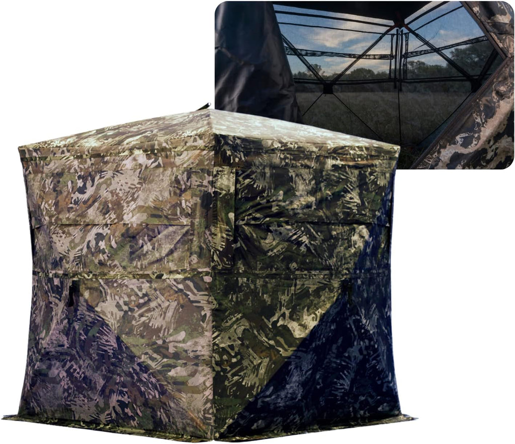 3-Person Hub Ground Blind with Carry Bag Y33929