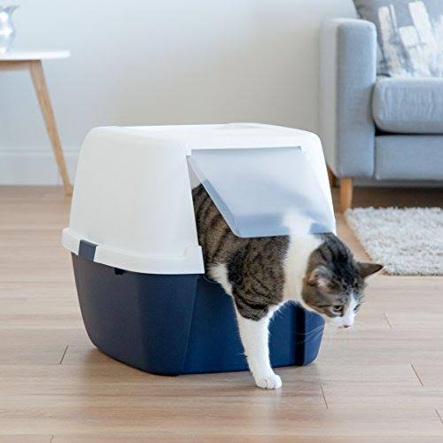 Navy Jumbo Cat Litter Box I24189