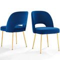 Blue Velvet Set of 2 Dining Chair R265452