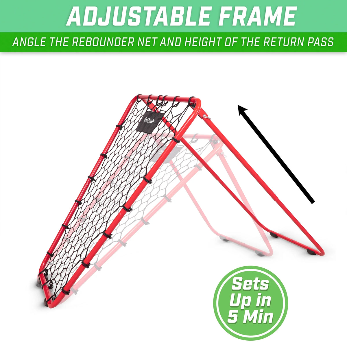 Basketball Rebounder with Adjustable Frame F573977