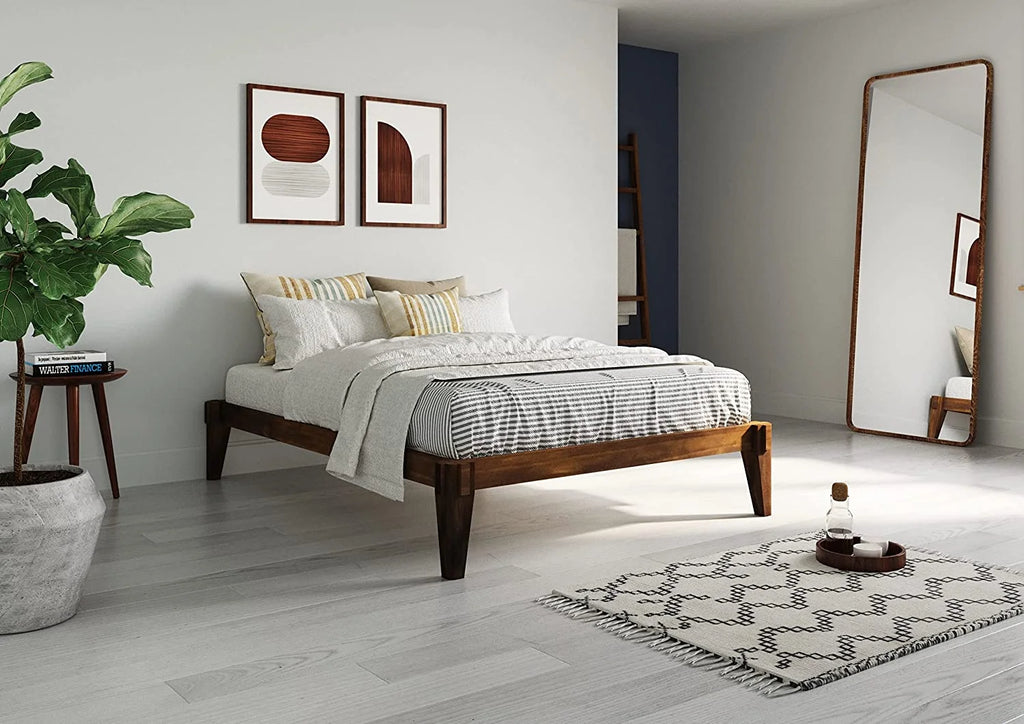 Full Size Solid Wood Bed Frame Without Headboard G42362