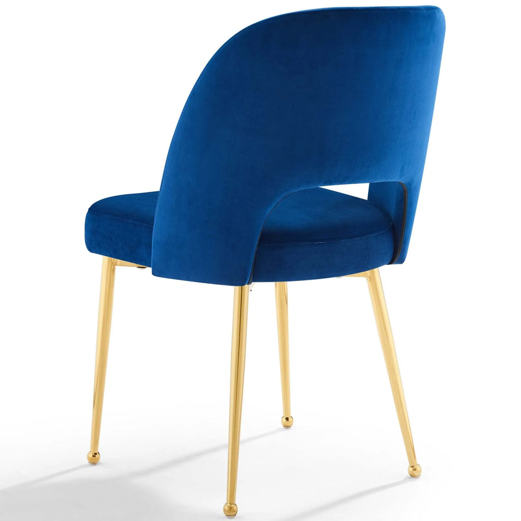 Blue Velvet Set of 2 Dining Chair R265452