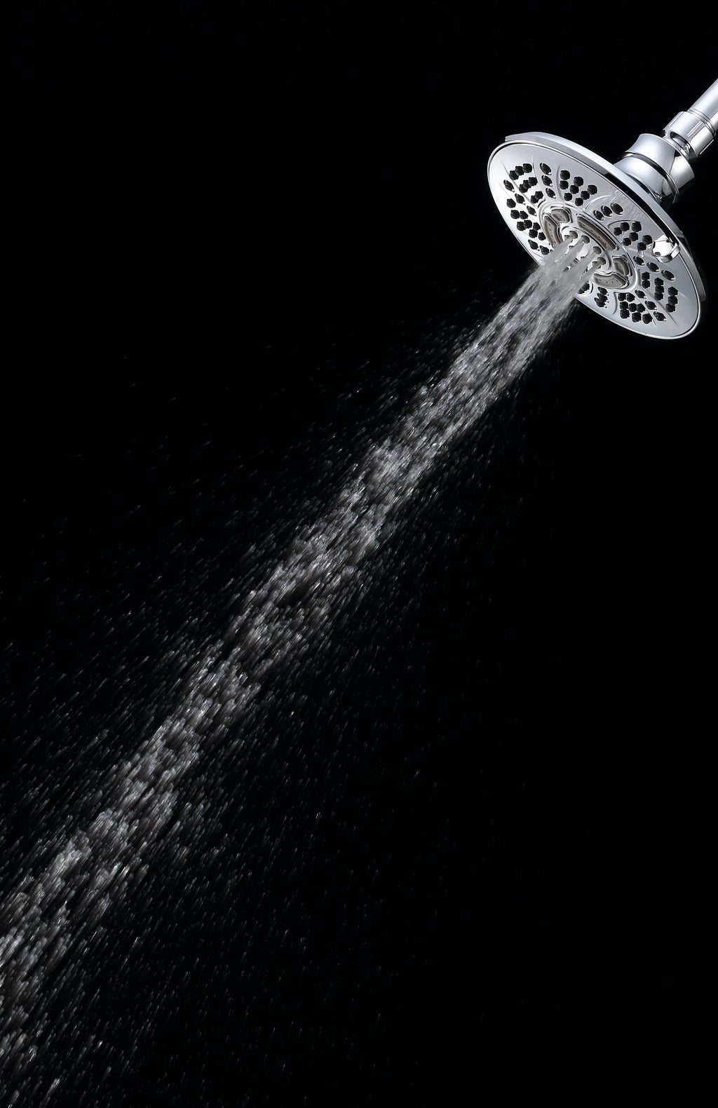 6-Setting Large Chrome Shower Head with Rub-Clean Nozzles T5160