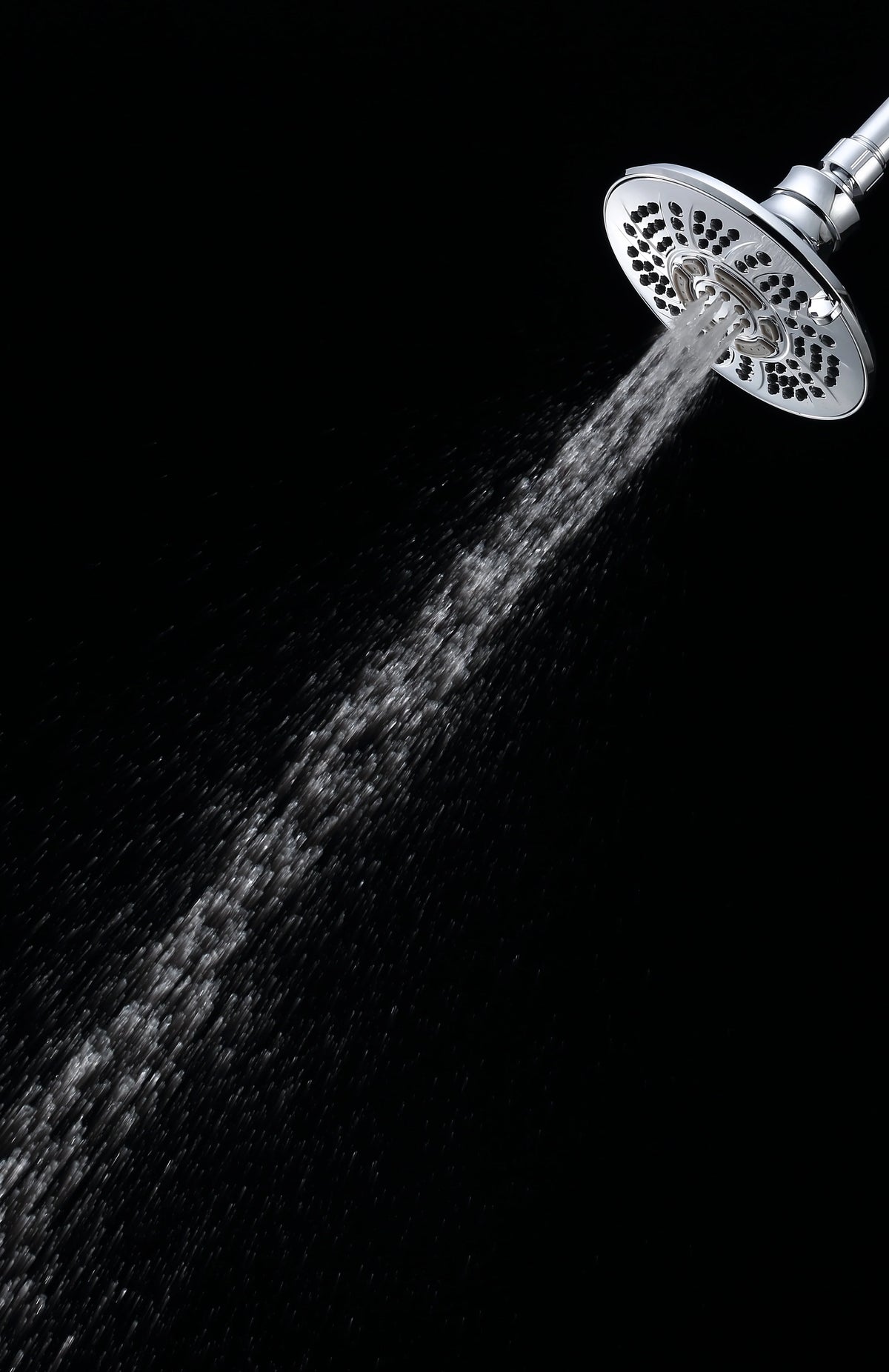 6-Setting Large Chrome Shower Head with Rub-Clean Nozzles T5160