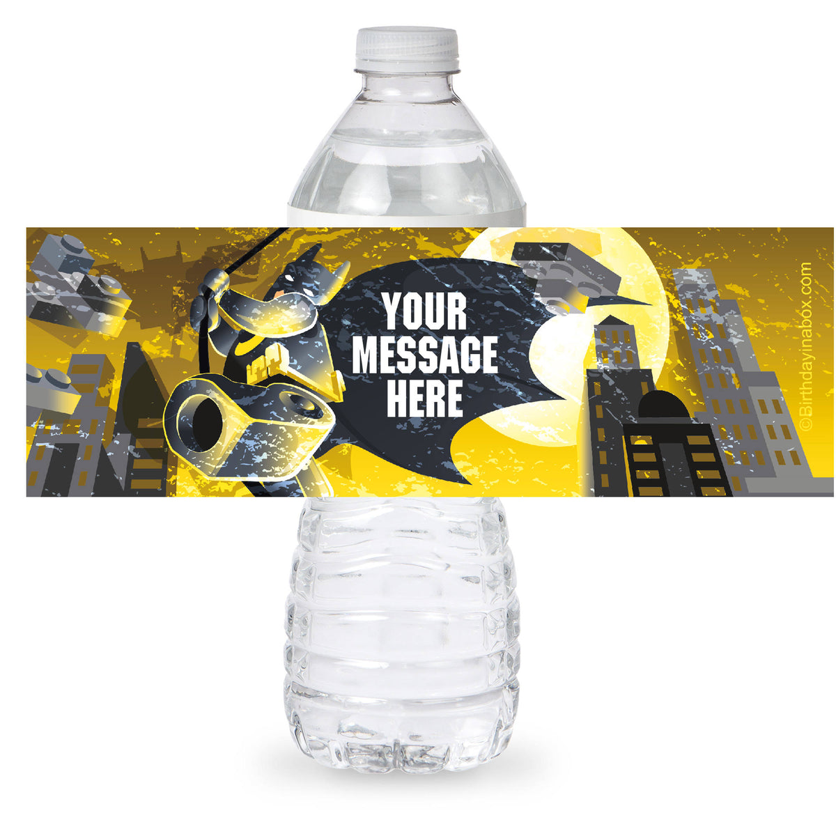 Bat Blocks Bottle Label (Sheet of 4) S783