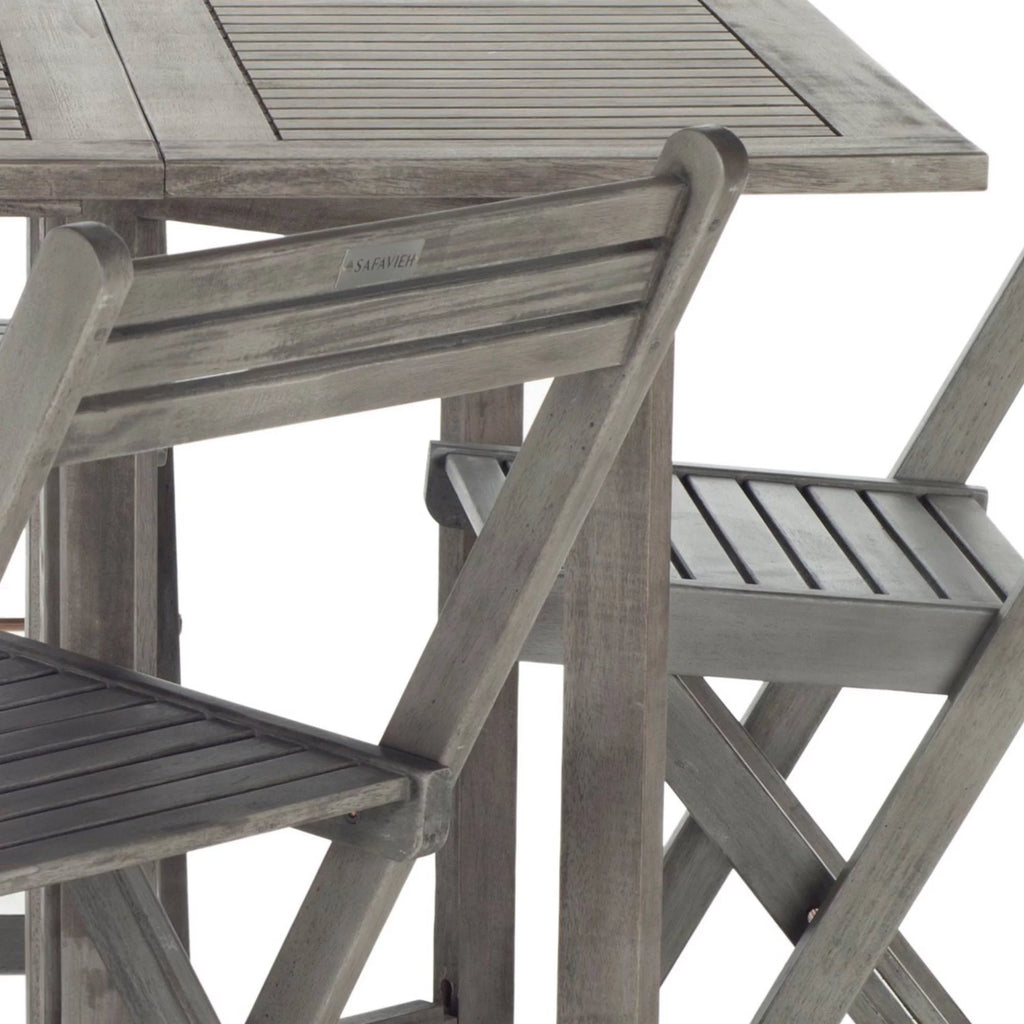 Grey Wash Outdoor Table with 4 Chairs N194