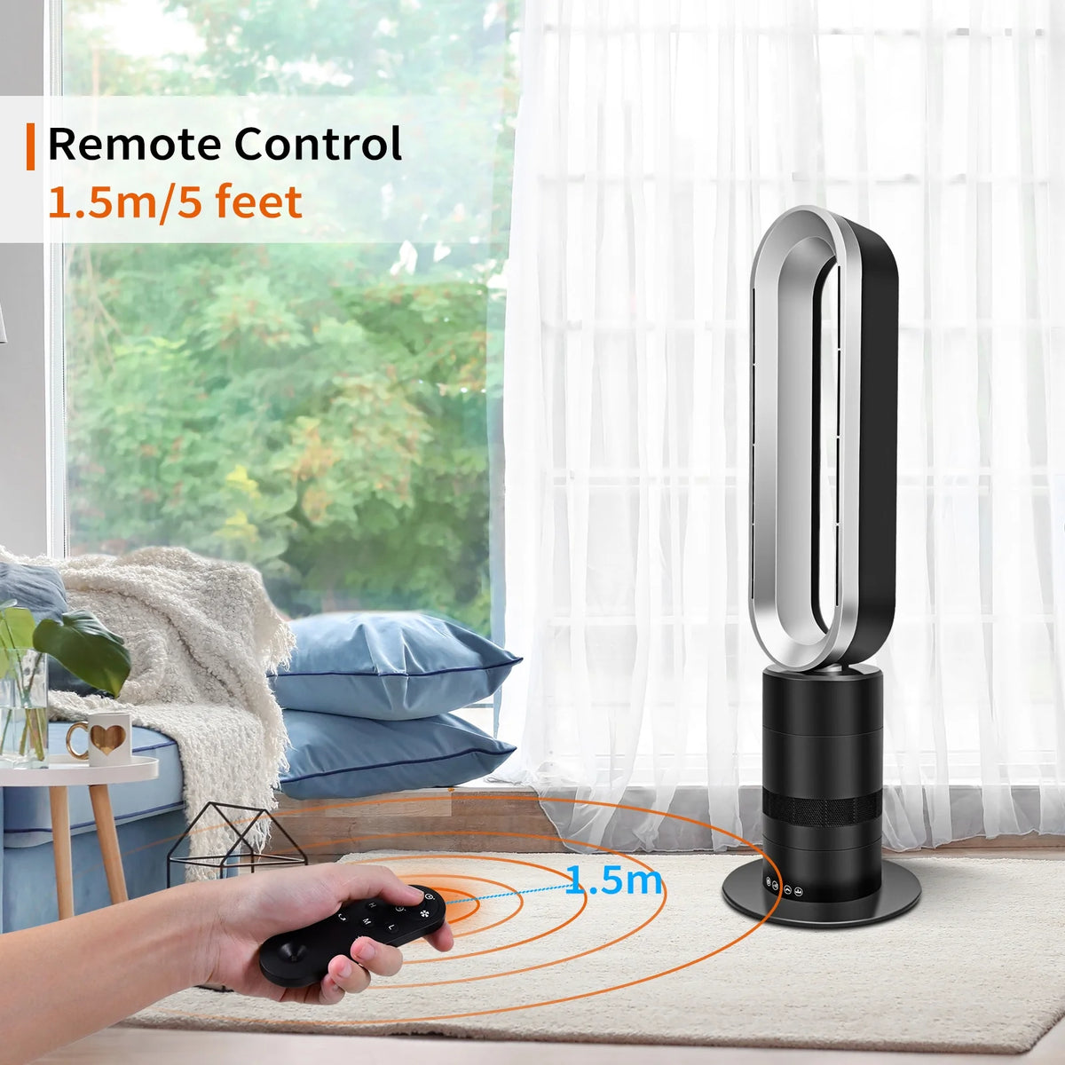 32 inch 10 Speeds Tower Heater and Cooling Fan Q525706