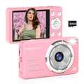 4K 64MP Compact Point and Shoot Digital Camera with 64GB Card F6912